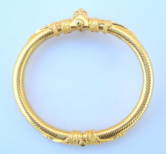 Gold bracelet stock photo. Image of hammered, design - 21245768