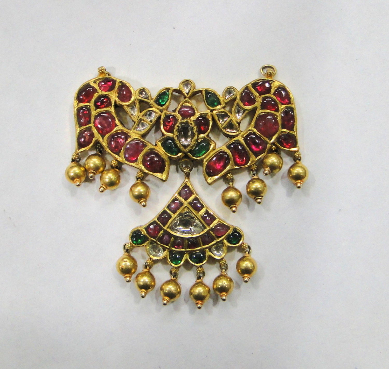 Vintage Antique Diamond Polki Ruby 