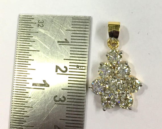 Vintage antique 14K Gold jewelry Diamond polki Pe… - image 9