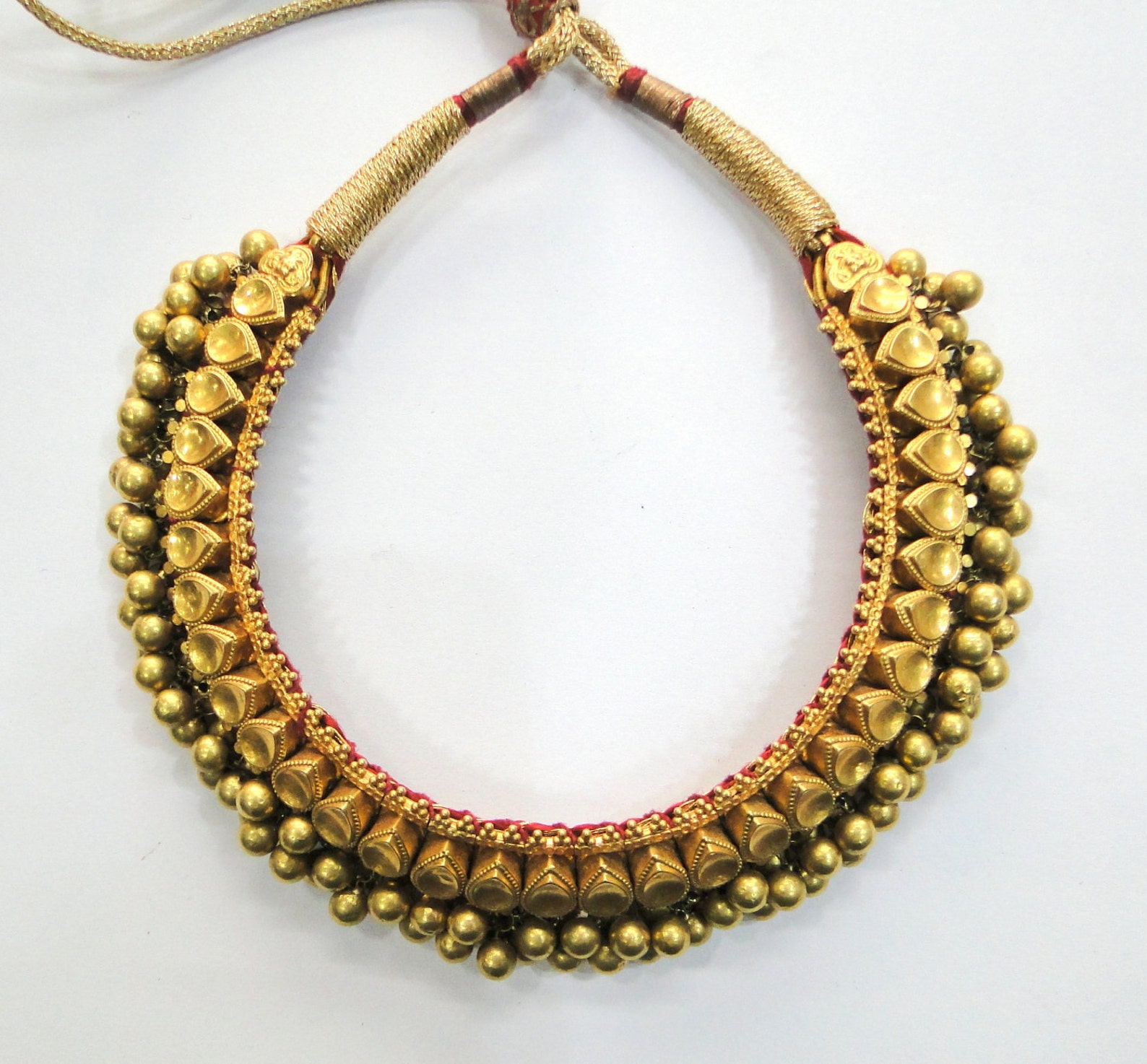 Rare Vintage Antique Solid 22K Gold Jewelry Necklace Tushi Etsy