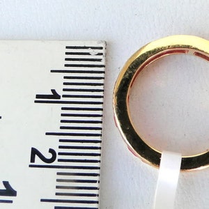 Fabulous Solid 14 K yellow Gold Ruby Gemstone Ring india image 3