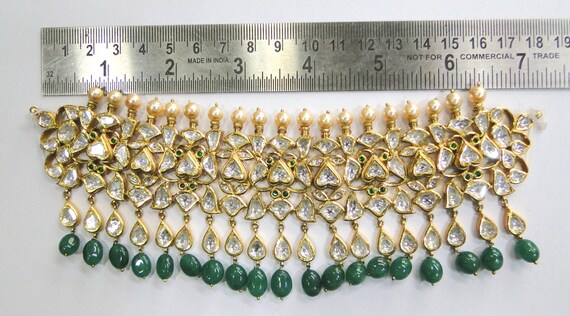 Vintage antique solid 22k Gold jewelry Diamond Po… - image 3