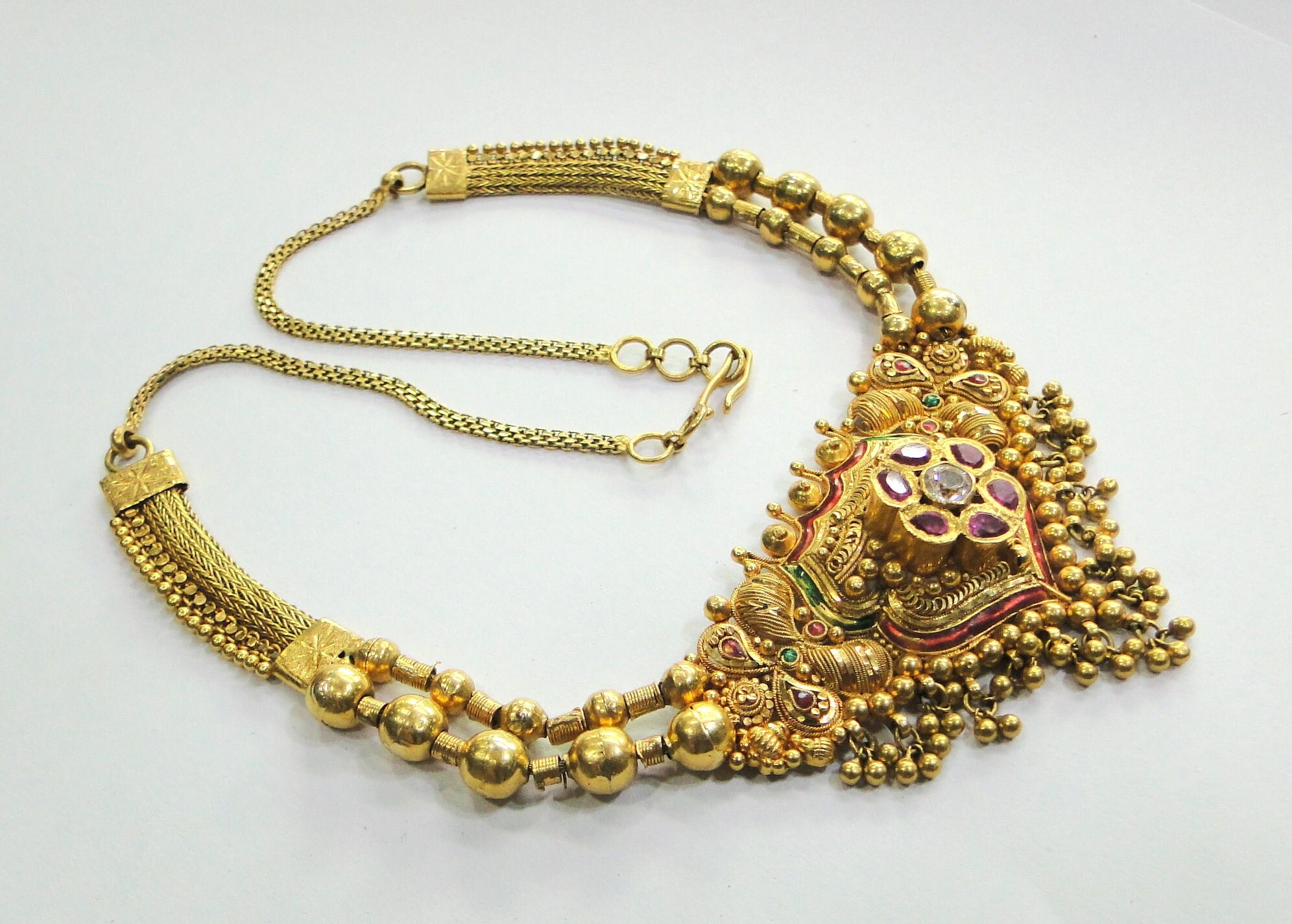 Vintage Antique Handmede Solid 20k Gold Jewelry Necklace Pendant