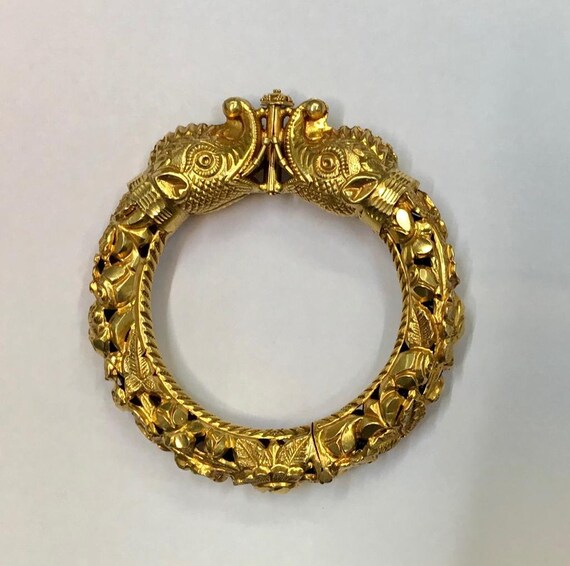 Elephant clearance gold bangle