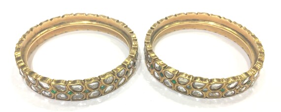 Vintage antique Handmade 20K Gold Jewelry Bangle … - image 1