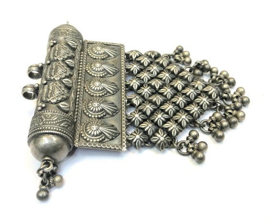 Ethnic Tribal 925 Sterling Silver Pendant Amulet … - image 2