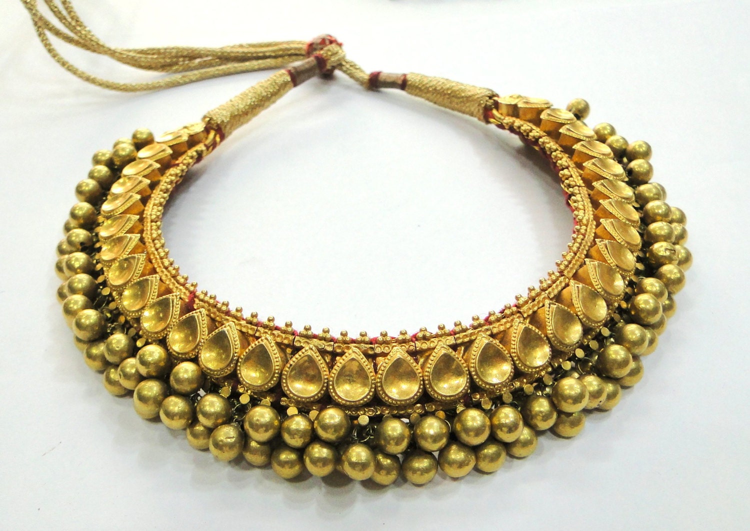 Rare Vintage Antique Solid 22K Gold Jewelry Necklace Tushi Etsy