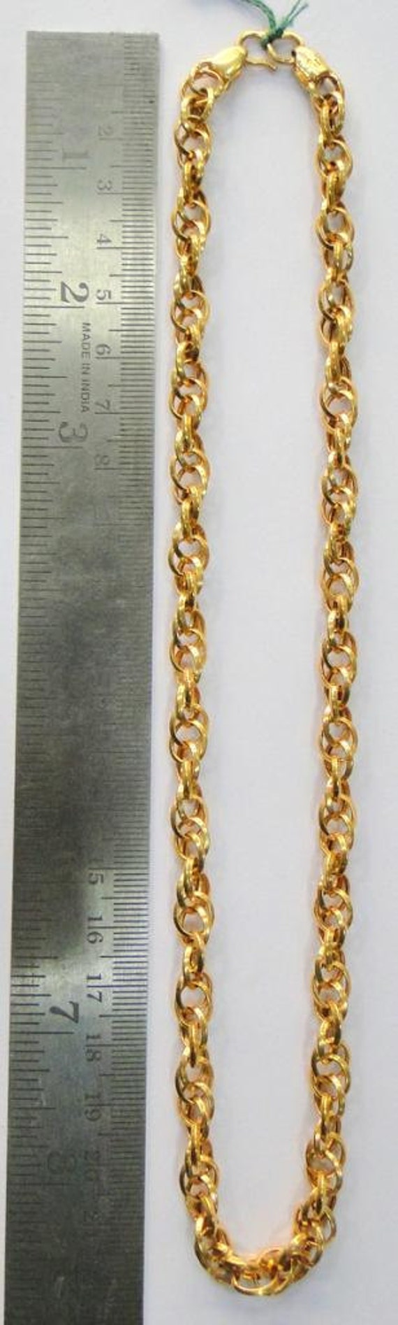 Vintage Antique Solid 20k Gold Link Chain Necklac… - image 2