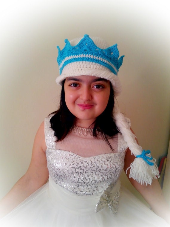 frozen hat with hair