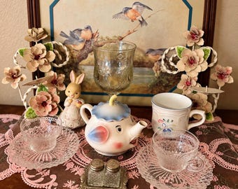 Set de regalo de jardín estilo cabaña vintage