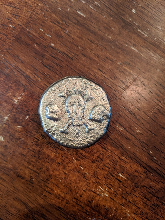 Bronze Pirate Coin Etsy