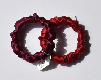 100% Silk Hair Scrunchies, 2 for 15.00