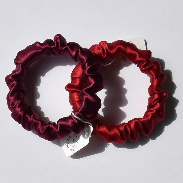 100% Silk Hair Scrunchies, 2 for 15.00