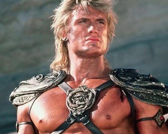 HE MAN - Perruque longue blonde mulet pour homme * Prête à être expédiée *