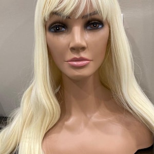 BLONDIE - Very Long Cosplay Wig * Soft, Blonde Cosplay Wig with bangs. *Ready to Ship*