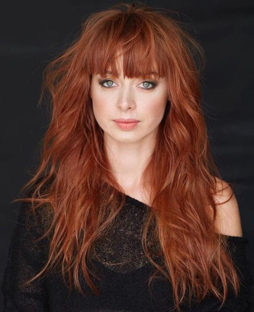 GINGER Cosplay Wig Long Orange Reddish Wig With Bangs so Etsy