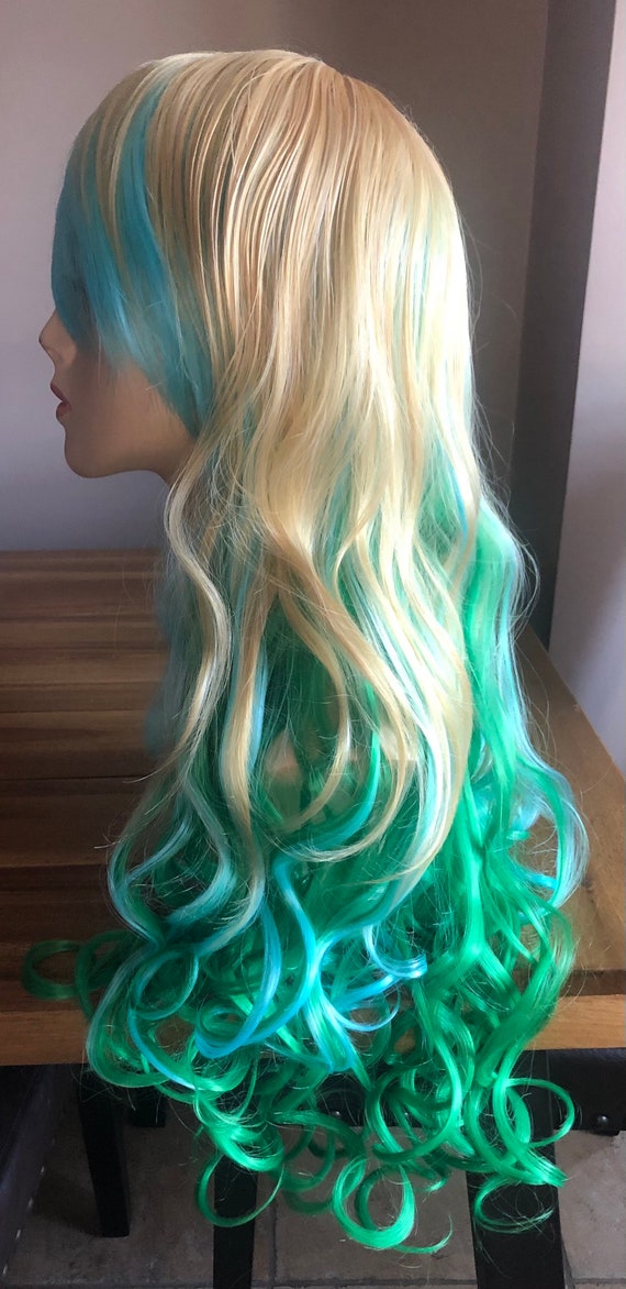 Green witch clearance wig