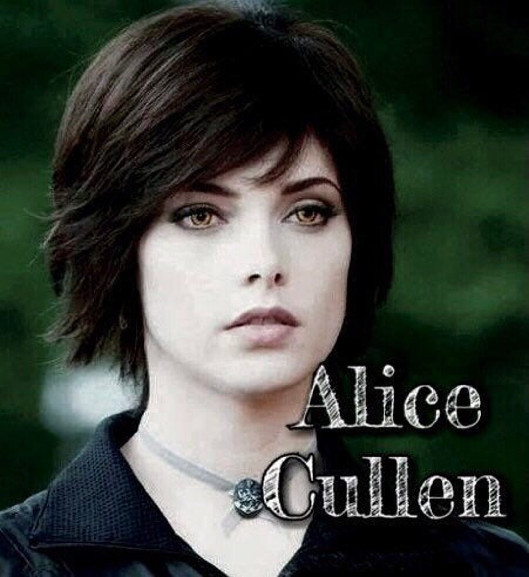 ALICE CULLEN Cosplay Wig "twilight Saga" Short, Black Choppy Wig *ready