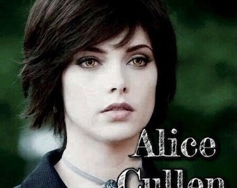 ALICE CULLEN Cosplay Wig "Twilight Saga"  Short, black choppy wig *Ready to Ship*