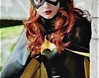 BATGIRL Wig * Transform into the Beautiful DC Comics, Masked Superhero with this Long Red Cosplay Wig