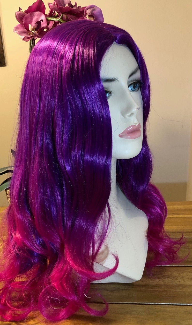 CHESHIRE CAT Purple to Pink Ombre wig, so soft, ready to ship image 2