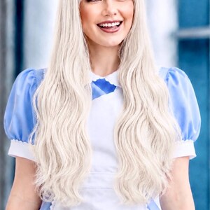 ALICE - Long Cosplay Wig * Soft, Blonde Cosplay Wig with bangs. *Ready to Ship*