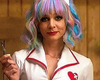CASSIE Rainbow Pastel Wavy Cosplay Wig