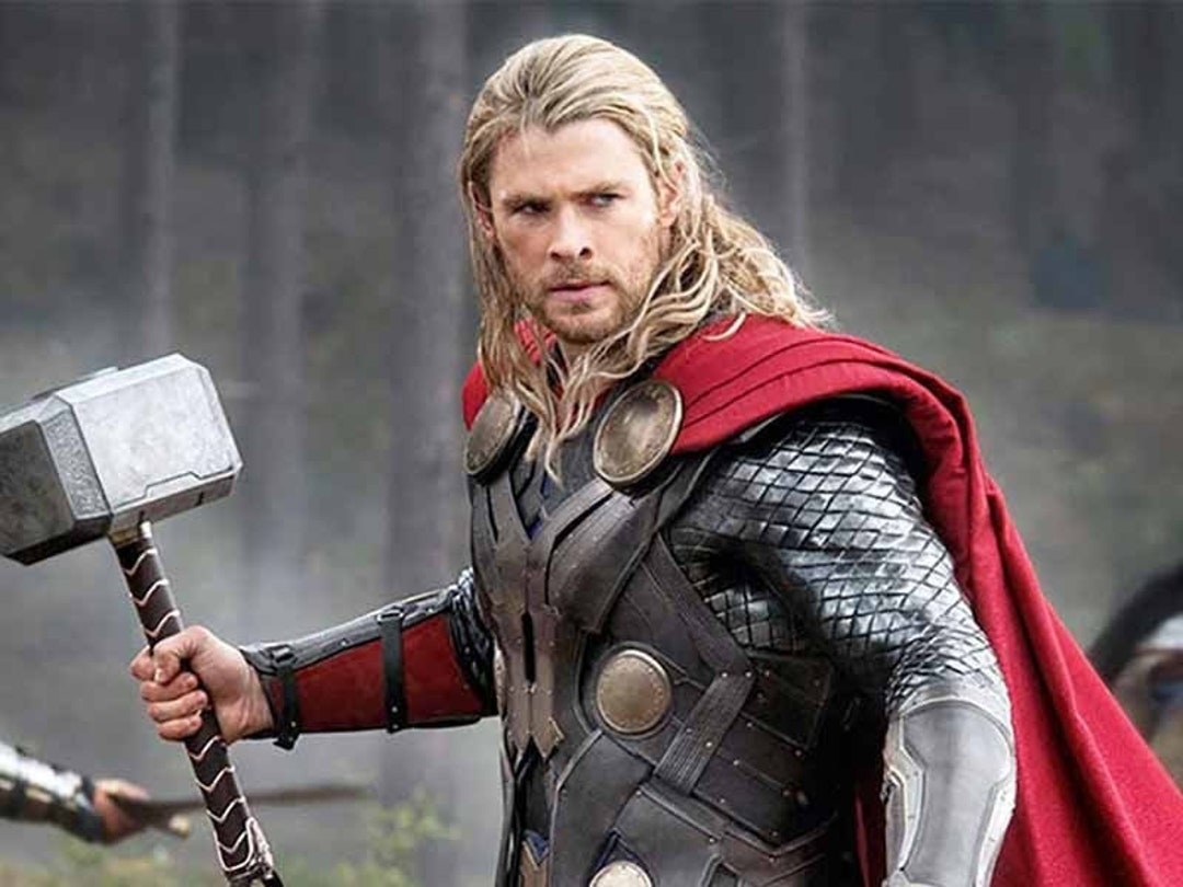 THOR, as in strongest Avenger Long Wavy Frizzy Blonde Men's Wig Ready