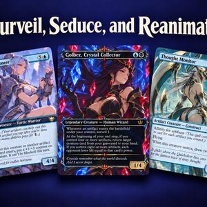 Golbez, Crystal Collector | Bracket 2/3 | Custom Art Commander Deck: 100-Card Proxy MTG Deck