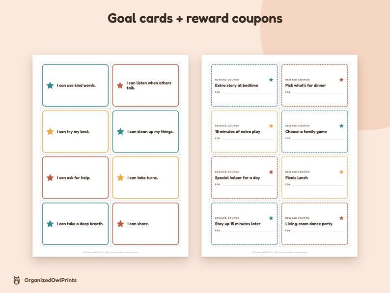 Print Incentive Chart Kids Reward Chart Printable, Sticker Chart 10 20 30, Weekly Behavior ...