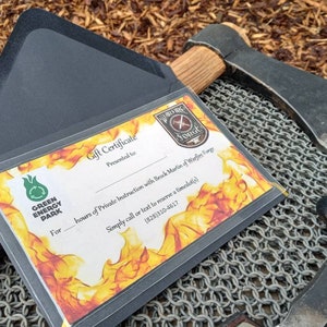 Private Blacksmithing Lessons Gift Certificate