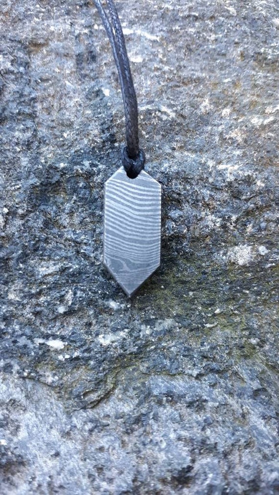 Madalorian Beskar Steel Iron Heart Pendant Etsy