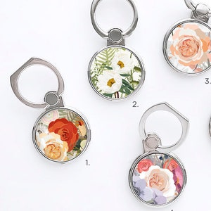 iPhone Ring Stand Floral Ring Stand Samsung S8 Ring Holder iPhone Ring Case Personalized Ring Grip iPhone Ring Case Finger Ring 22.