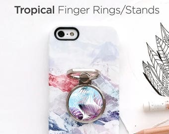 iPhone Ring Stand Tropical Ring Stand Samsung S8 Ring Holder iPhone Ring Case Personalized Ring Grip iPhone Ring Case Finger Ring 5.