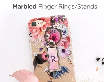 iPhone Ring Stand Marbled Ring Stand Samsung S8 Ring Holder iPhone Ring Case Personalized Ring Grip iPhone Ring Case Finger Ring 7.