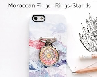 iPhone Ring Stand Moroccan Ring Stand Samsung S8 Ring Holder iPhone Ring Case Personalized Ring Grip iPhone Ring Case Finger Ring 6.