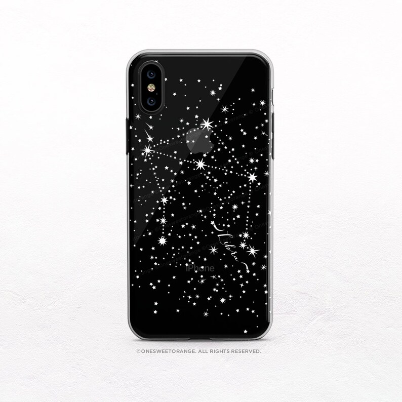 Iphone 12 Case Zodiac Sign Iphone 11 Pro Case Clear Rubber Etsy