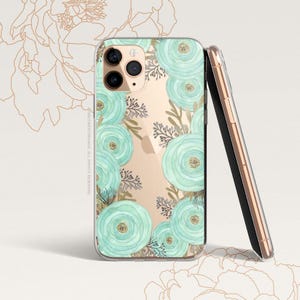 iPhone 16 Case iPhone 15 Case iPhone 14 Case iPhone 13 Case iPhone 12 Case Ranunculus iPhone 11 Pro Case Clear Rubber Case U143
