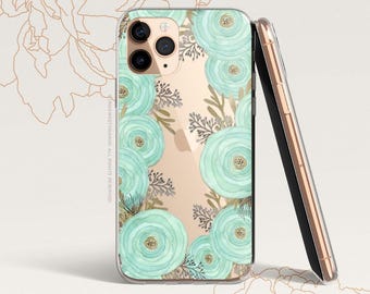 iPhone 16 Case iPhone 15 Case iPhone 14 Case iPhone 13 Case iPhone 12 Case Ranunculus iPhone 11 Pro Case Clear Rubber Case U143