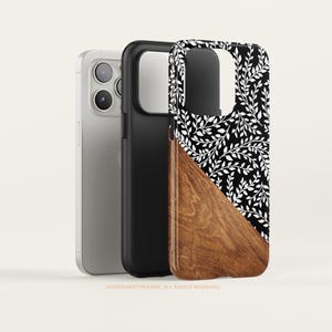 iPhone 16 Case iPhone 15 iPhone 14 Case iPhone 12 Case Wood Floral iPhone 11 Pro Case iPhone 11 Pro Max Case iPhone XS Max Case T204