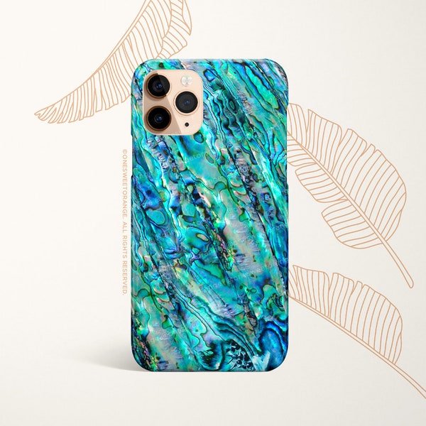iPhone 16 Case iPhone 15 iPhone 14 Case iPhone 12 Case Abalone Print iPhone 11 Pro Case iPhone 11 Pro Max Case  iPhone XS Max T181