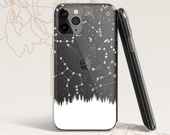 iPhone 15 Case iPhone 14 Case iPhone 13 Case iPhone 12 Case Forest Stars iPhone 11 Pro Case Clear Rubber iPhone 11 Pro Max     U372