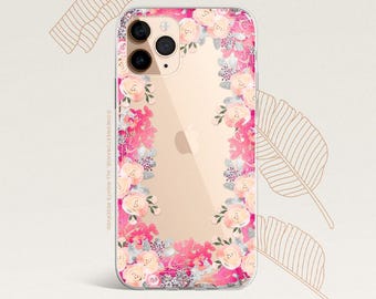 iPhone 16 Case iPhone 15 Case iPhone 14 Case iPhone 13 Case iPhone 12 Case Floral iPhone 11 Pro Case Clear Rubber Case U46
