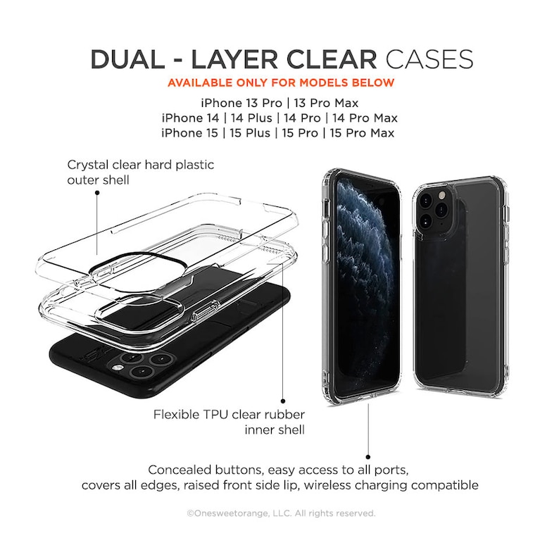 iPhone 15 Case iPhone 14 Case iPhone 13 Case iPhone 12 Case Agate iPhone 11 Pro Case Clear Rubber iPhone 11 Pro Max Case U293 image 4