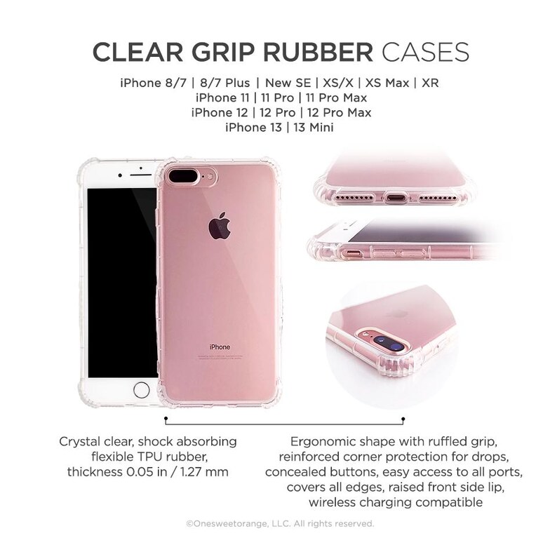 the clear grip rubber case for the iphone 7