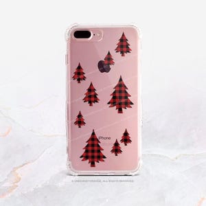 iPhone 16 Case iPhone 15 Case iPhone 14 Case iPhone 13 Case iPhone 12 Case Christmas Plaid iPhone 11 Pro Case Clear Case H26 image 2