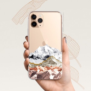 iPhone 16 Case iPhone 15 Case iPhone 14 Case iPhone 13 Case iPhone 12 Case Mountain iPhone 11 Pro Case Clear Rubber Case U209