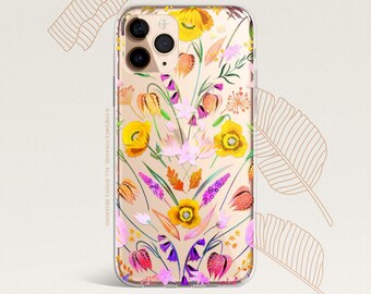 iPhone 16 Case iPhone 15 Case iPhone 14 Case iPhone 13 Case iPhone 12 Case Floral iPhone 11 Pro Case Clear Rubber Case U369