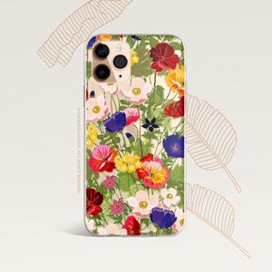 iPhone 16 Case iPhone 15 Case iPhone 14 Case iPhone 13 Case iPhone 12 Case Poppy iPhone 11 Pro Case Clear Rubber Case U390