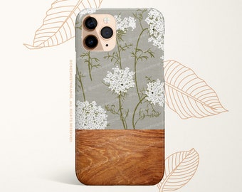 iPhone 15 iPhone 14 Case iPhone 12 Case Wild floral Wood Print iPhone 11 Pro Case iPhone 11 Pro Max Case iPhone XS Case iPhone XS Max  N26
